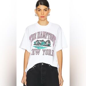 Firstport Graphic T-Shirt with White, Pink and Green Print